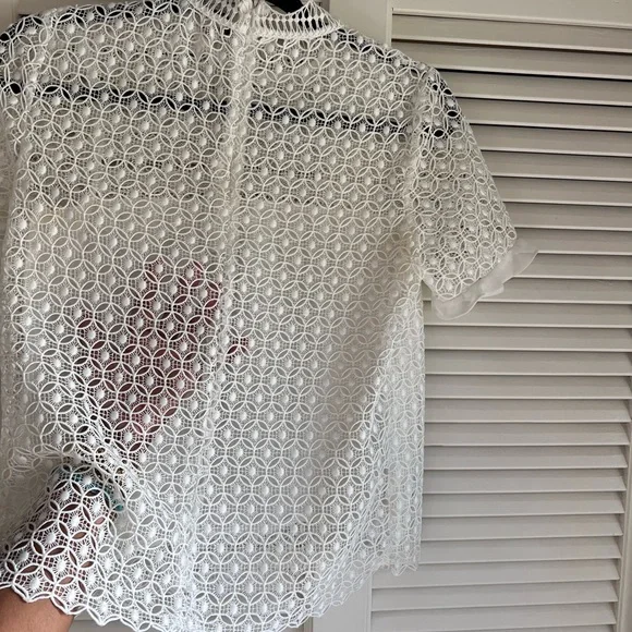 Summer lace white top - Picture 4 of 5